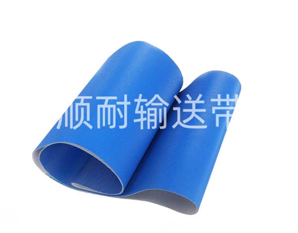 蓝色钻石纹输送带｜顺耐输送带电子行业定制款
