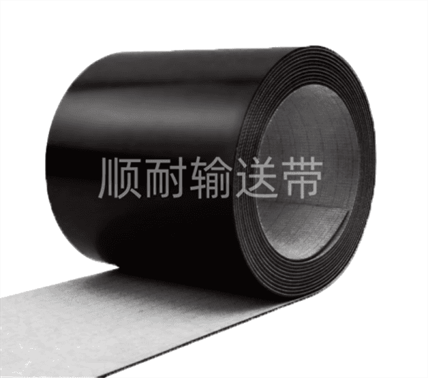 黑色亮光平面输送带|顺耐输送带物流行业定制款