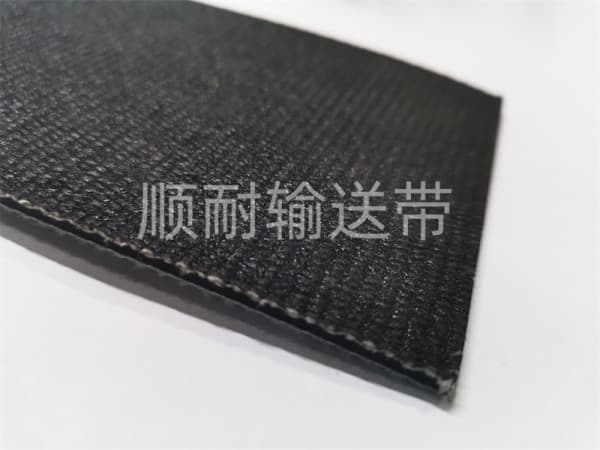 黑粗布纹输送带|顺耐输送带物流行业定制款