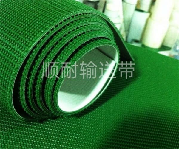 绿色草纹输送带|顺耐输送带物流行业定制款