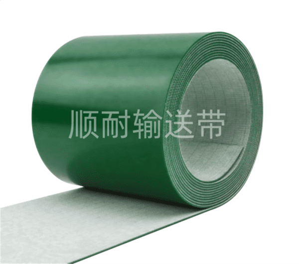 绿色平面输送带|顺耐输送带木材行业定制款